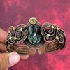 Seraphinite Gemstone Bangle Copper Wire Wrapped Cuff Bracelet Handmade Adjustable Bangle Wire Wrapped Jewelry Gifts for Mother Flower Bangle
