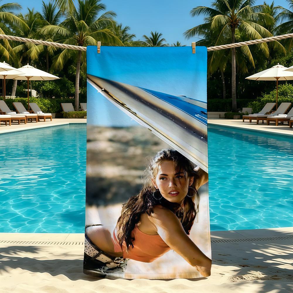 M-Megan F-Fox Actor Model Towel For Outdoor Camping Beach Towel Super Absorbent Quick-Drying Summer Towel
