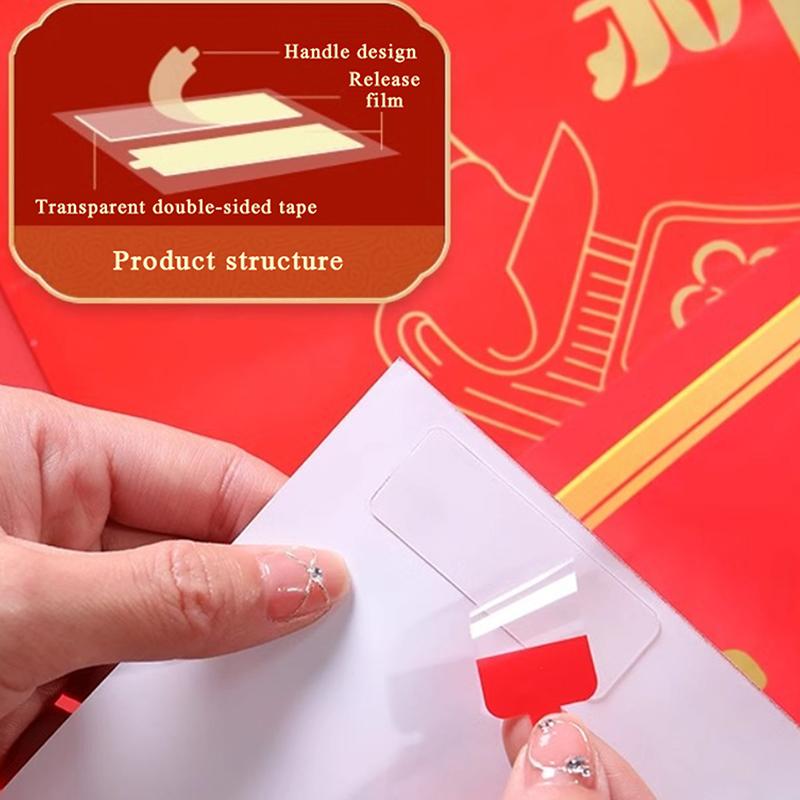 30Pcs/60Pcs/120Pcs Double-Sided Adhesive Tape Transparent Extra Strong Sticky Strip For Photos Decor Crafts Removable Stickers