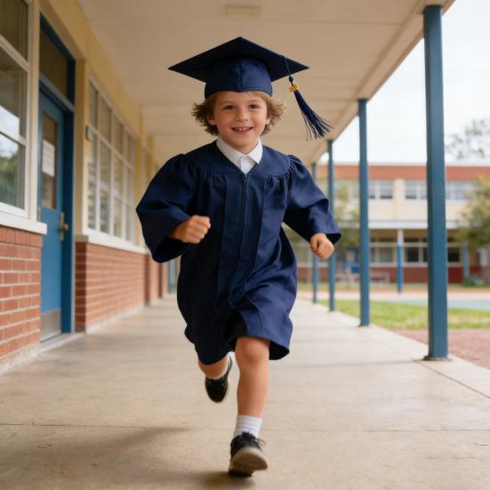 Graduation Gown And Cap Set 2026 Graduation Gown with Hidden Zipper Gold