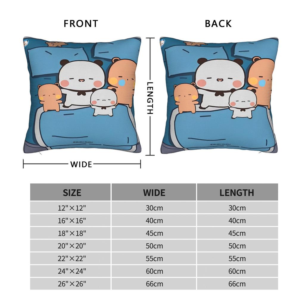 Bubu Dudu Sleep Pillow Cover  Soft Cushion Cover Kawaii Pillow Case For Chair Sofa Home Decor