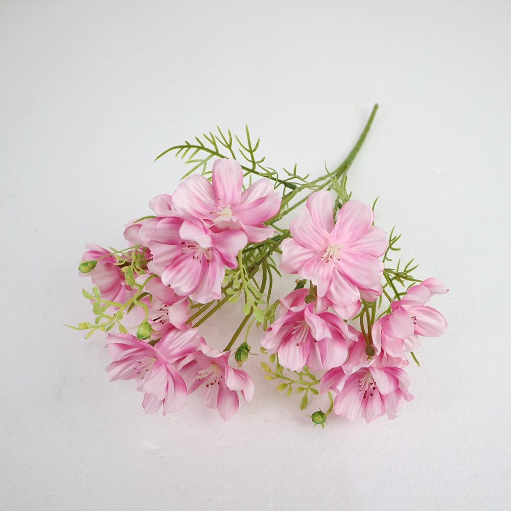 New Silk Cloth Fake Flower DIY Floral Materials Soft Flower Bouquet Realistic Chrysanthemum Valentine's Day Gift