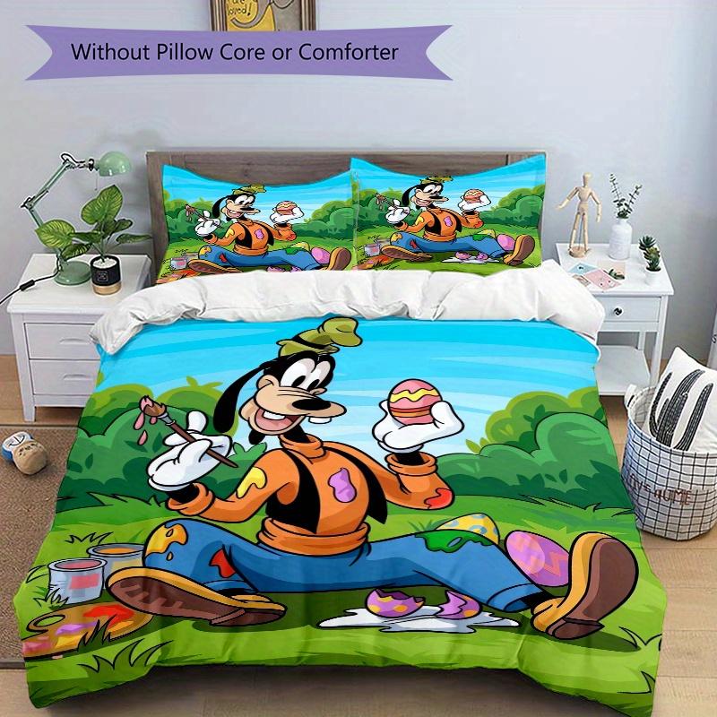 3pcs Goofy Easter Egg Painting Bedding Set, Including 1 Quilt Cover and 2 Pillow Shams, Without Filling, Soft and Comfortable Home Bedroom S055