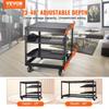 9U 4 Post Open Frame Server Rack Network Enclosure 23''-40'' Adjustable