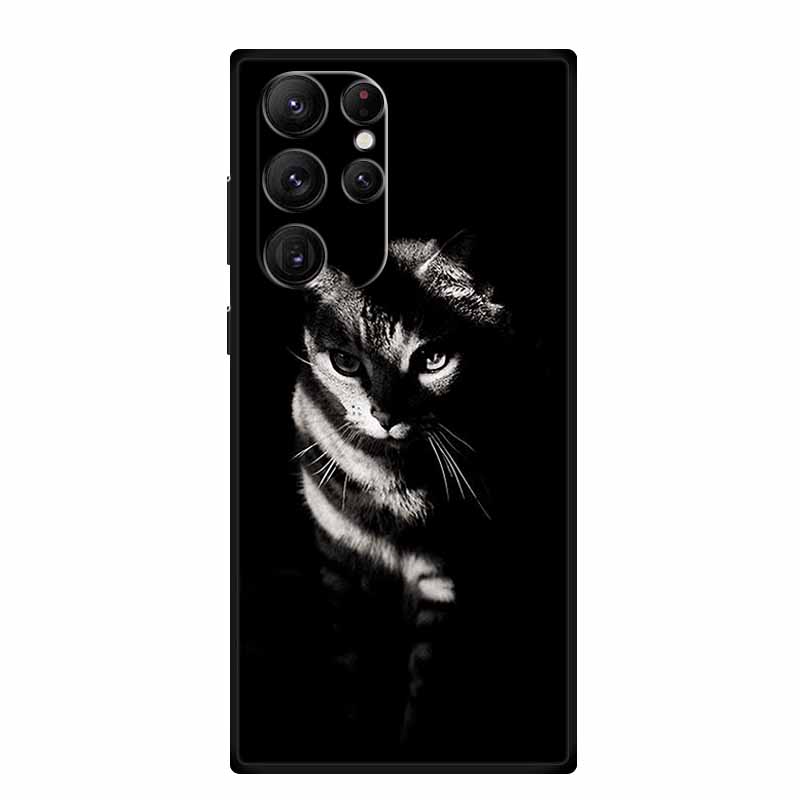 For Samsung S23 Ultra Phone Case Cover S23Ultra Black Silicone Soft Back Case For Samsung Galaxy S22 S23 Ultra Case S 23 Ultra