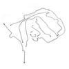 Stainless Steel Brake Line Set SJPB9701 Preformed Hydraulic Complete Power Brake Line for Wrangler Tj 1997 To 2006
