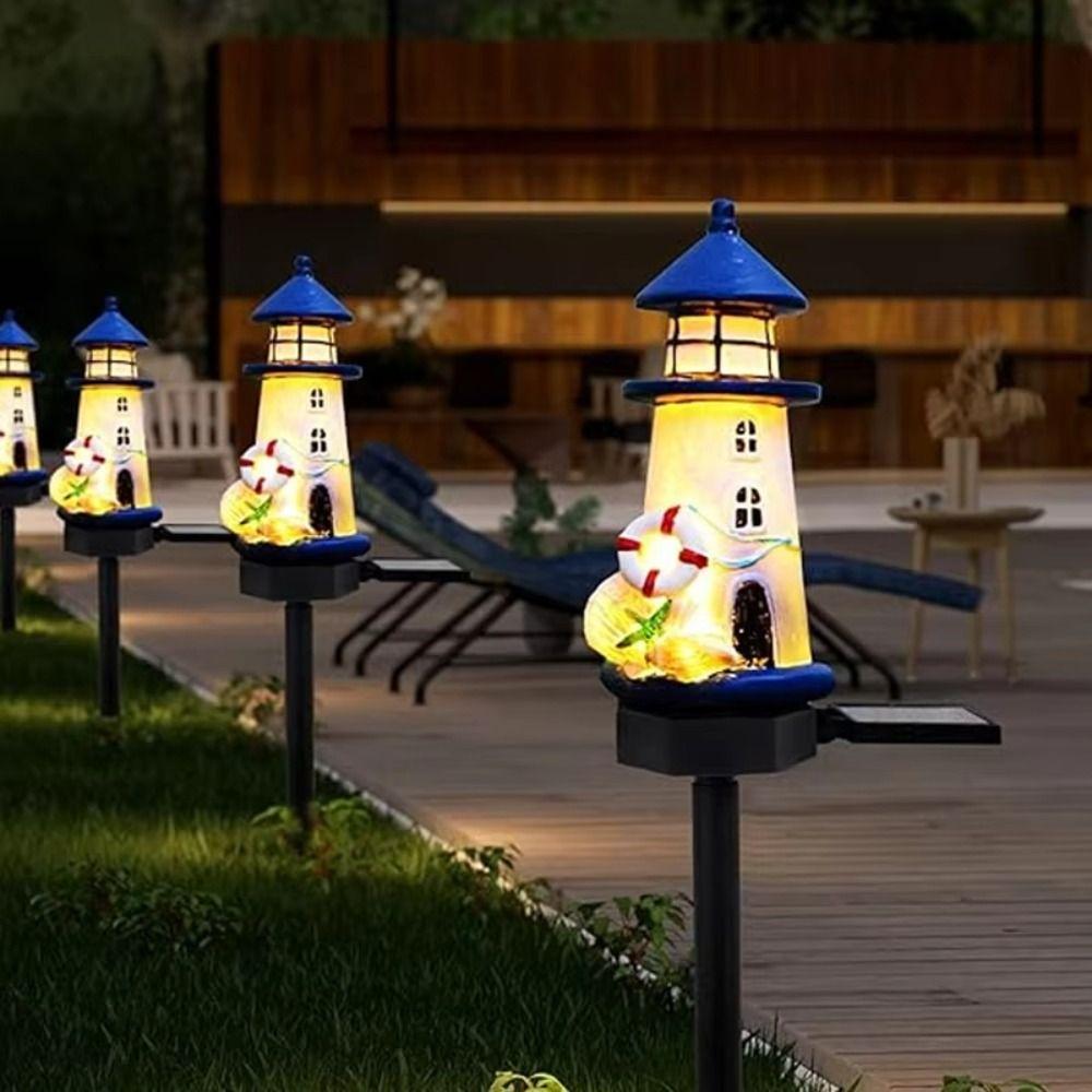 Resin Material Garden Light Waterproof Outdoor Decor Decorative Stake Light Landscape Design