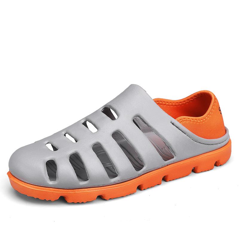 Korean Version Of Trendy Men'S Sandals Summer Wear Thick-Soled Non-Slip Versatile Beach Hole Shoes Casual Sports Slippers