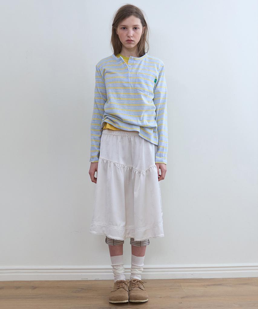 Nokeontencheu 335. Silky Midi Skirt _ Ivory