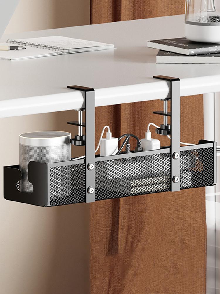 Bandeja de Gerenciamento de Cabos sob a Mesa com Grampo Caixa Organizadora de Cabos para Gerenciamento de Fios