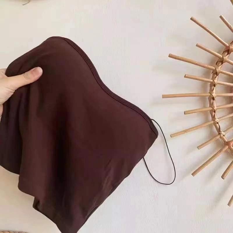 

Oil Painting Girl Beautiful Back Vest Bandeau with Removable Pads - Versatile Ribbed Camisole for Outer or Inner Wear One Size (80-135 jin) кофейный