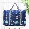 Foldable Waterproof Travel Duffle Bag Floral Print Carry On Luggage Weekender Overnight Bag for Women Men Under Seat Storage