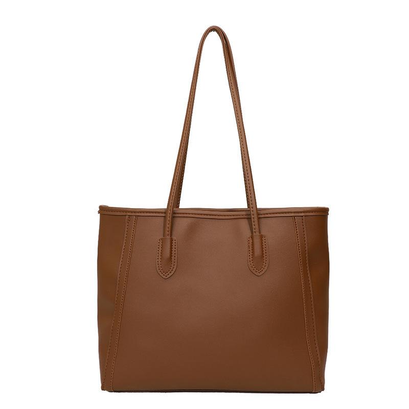 Large Capacity Tote Handbag for Women Faux Leather Shoulder Bag Office Commute Purse CLE