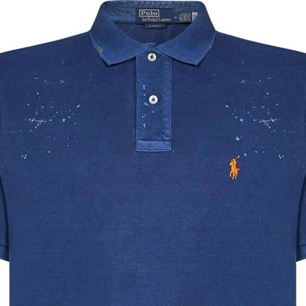 Polo Ralph Lauren Polo Shirt With Badge Embroidery Pattern Men tops Blue 710940455-005