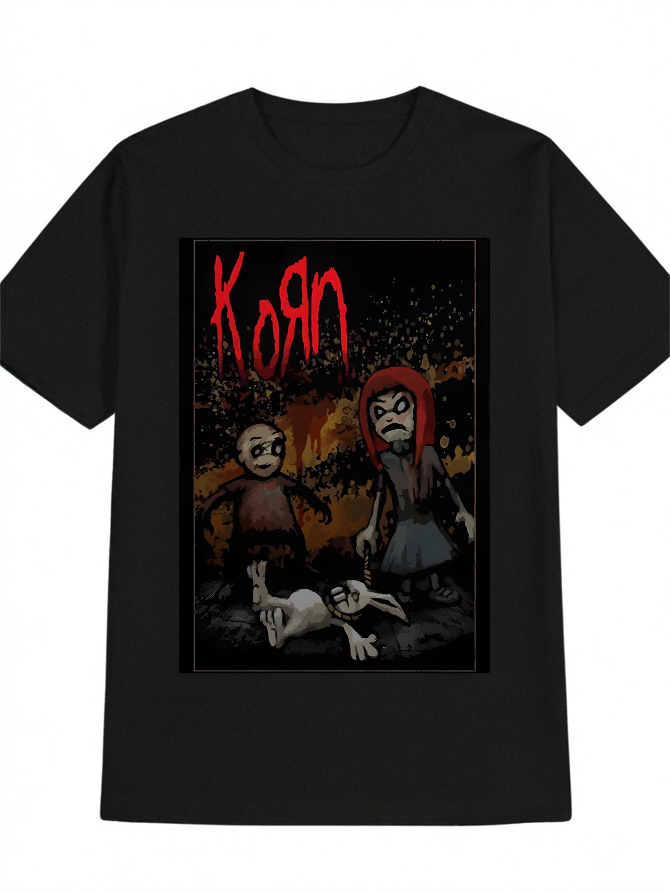 Casual Crew Neck T-shirt with Joker Female Character Print L