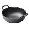 Cast Iron Wok Flat Bottom Frying Pan Non-stick Pot Easy Maintenance
