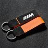 Suede Alloy Metal Leather Car Keychain Anti-lost Ring Pendant For BMW M Power Performance E46 e39 E90 E36 E60 E34 Accessories msjk68
