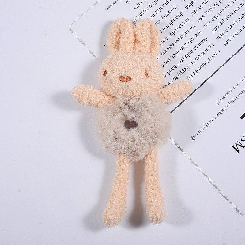 Cartoon Tier Gummiband für Frauen Mädchen Plüsch Pferdeschwanz Maruko Haargummi Elastischer Haarring Kopfschmuck Kinder Haaraccessoires