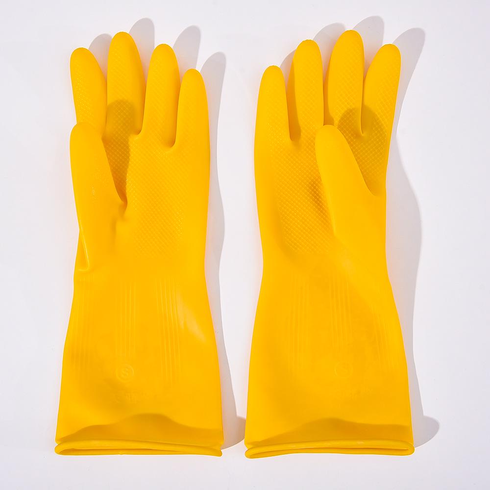 Tianjiao Industrial Waterproof and Oil-Resistant Latex Cleaning Gloves - Thickened, Acid-Resistant, and Durable Labor Protection.