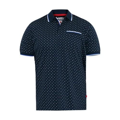 Duke Mens D555 Oakley All-Over Print Knitted Polo Shirt