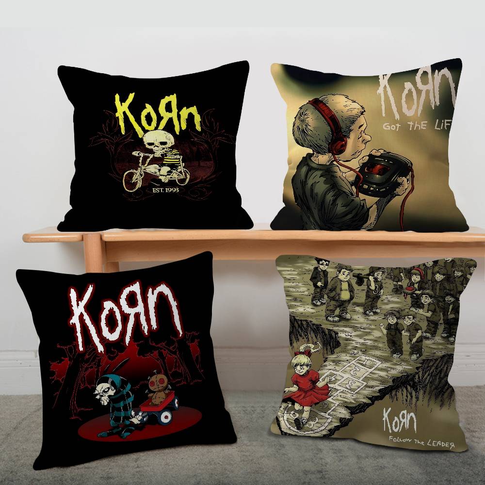 Fashion Band Rock Korn Personalized Pillow Dust Cover Bedroom Kids Party Decoration Pillowcase Birthday Children Gift