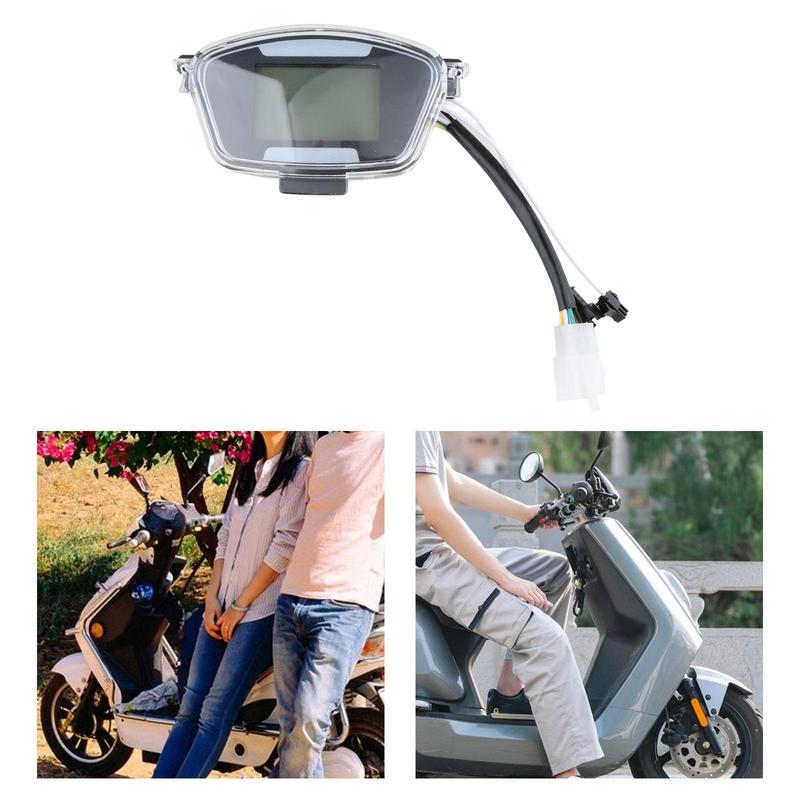 Motorcycle Gauge Universal Spare Part LED Display Electric Motor Odometer