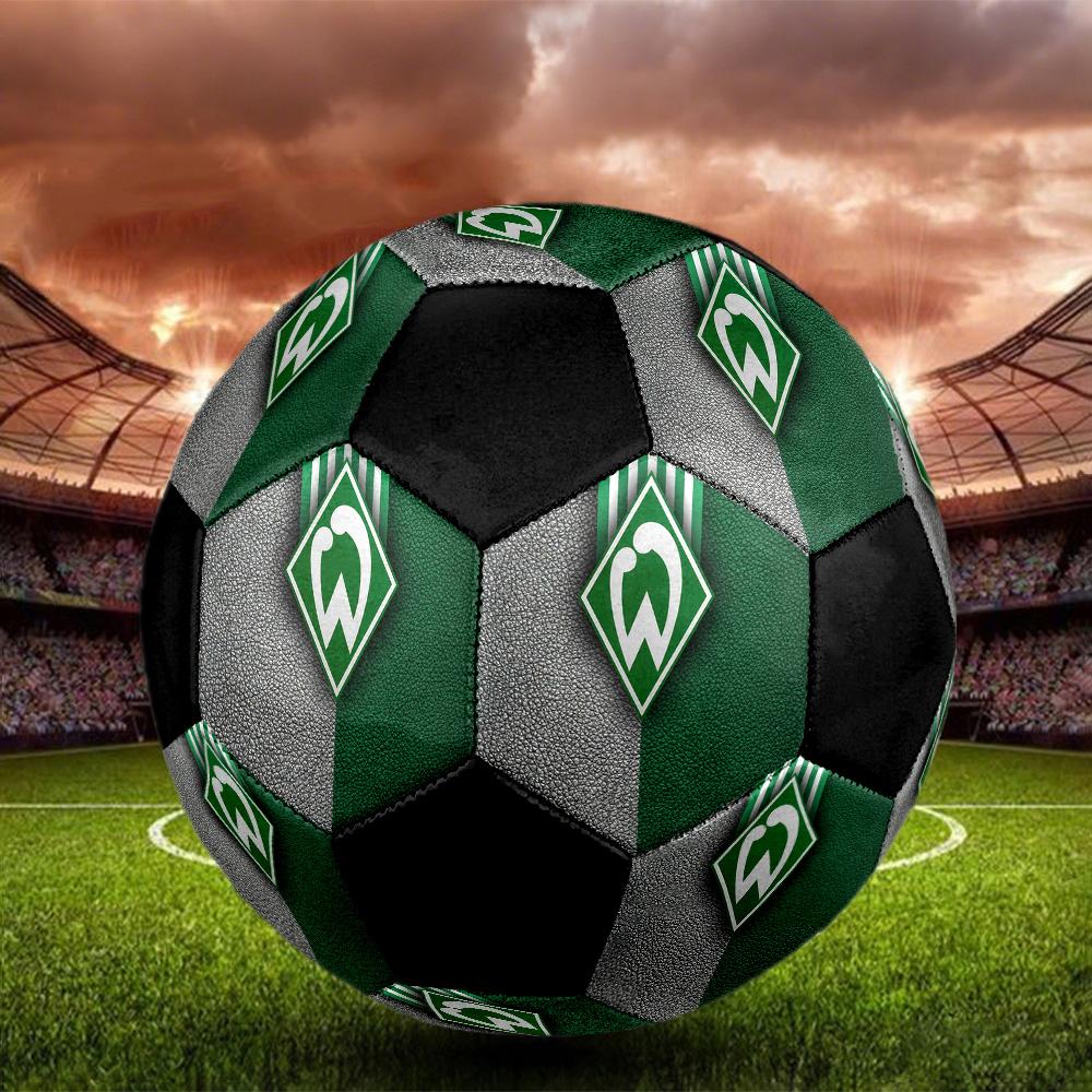 Sportverein Werder Bremen Soccer Ball Colorful All Ages Machine Stitched PVC Competition Ready Durable High-Bounce.SIZE5