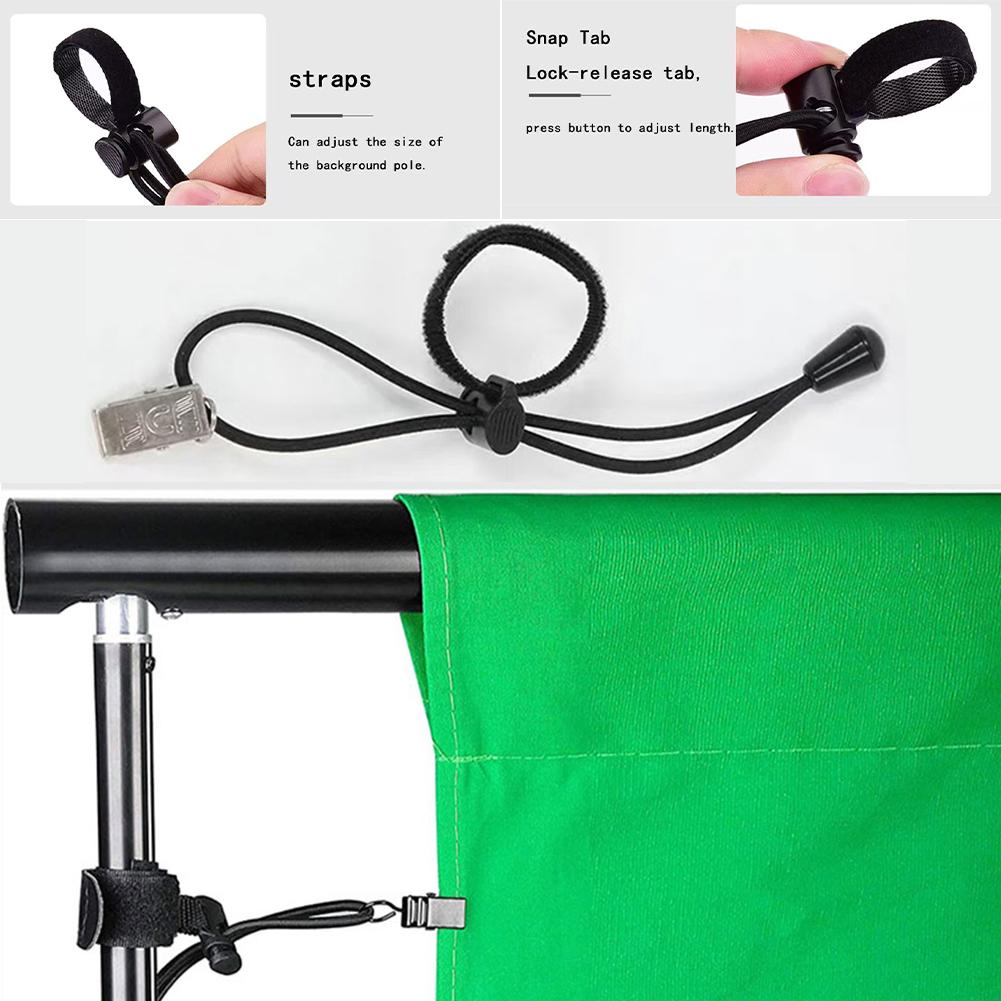 2/4Pcs Multi-Functional Photography Background Cloth Clips - Elastic Nylon Backdrop Fasteners, Windproof Holder for Clothes