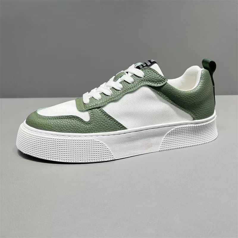 Men's shoes 2025 new summer breathable canvas shoes men's low-top sports and leisure board shoes trendy versatile little white shoes