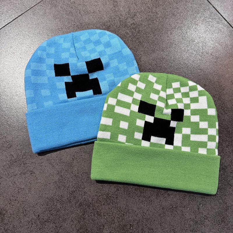 Winter Printed Knitted Hat With Rolled Edges, Suitable For Both Men And Women