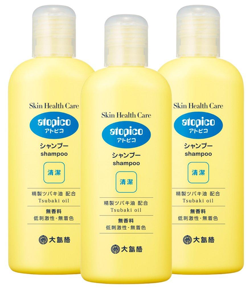 

Oshima Tsubaki Atopico Skin Healthcare Shampoo 250mL x 3 Bottles Bulk Purchase Set