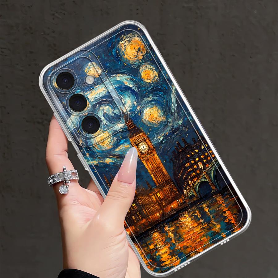 Phone Cover Case for Samsung Galaxy A57 A36 A37 A34 A35 A54 A15 A14 A16 A56 A26 A24 A25 A51 A52 A55 A52 A23 Van Gogh Starry Sky