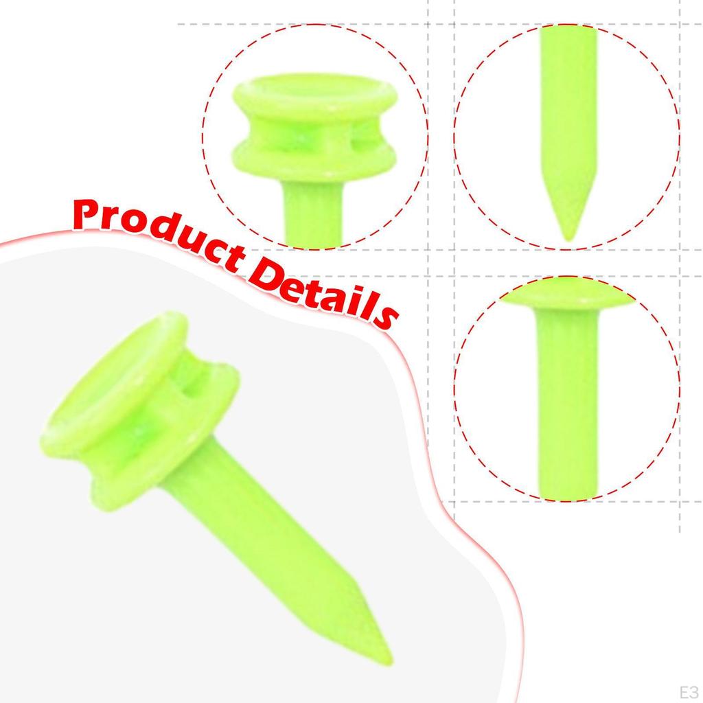 50 Pieces Golf Tees Ball Holder Exercise Accessories Hitting Equipment Golfing Practicing