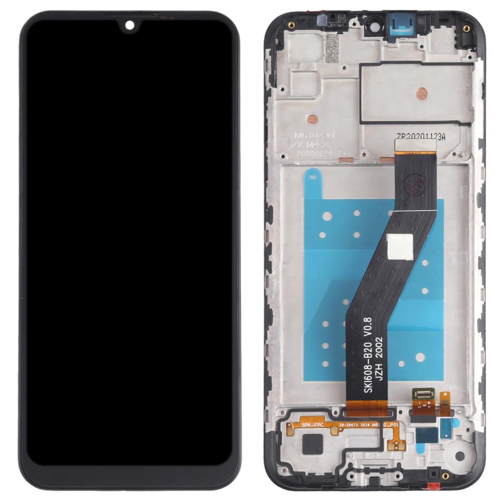 

For Motorola Moto E6s (2020) XT2053 Grade B LCD Screen and Digitizer Assembly+Frame Part (without Logo) Black