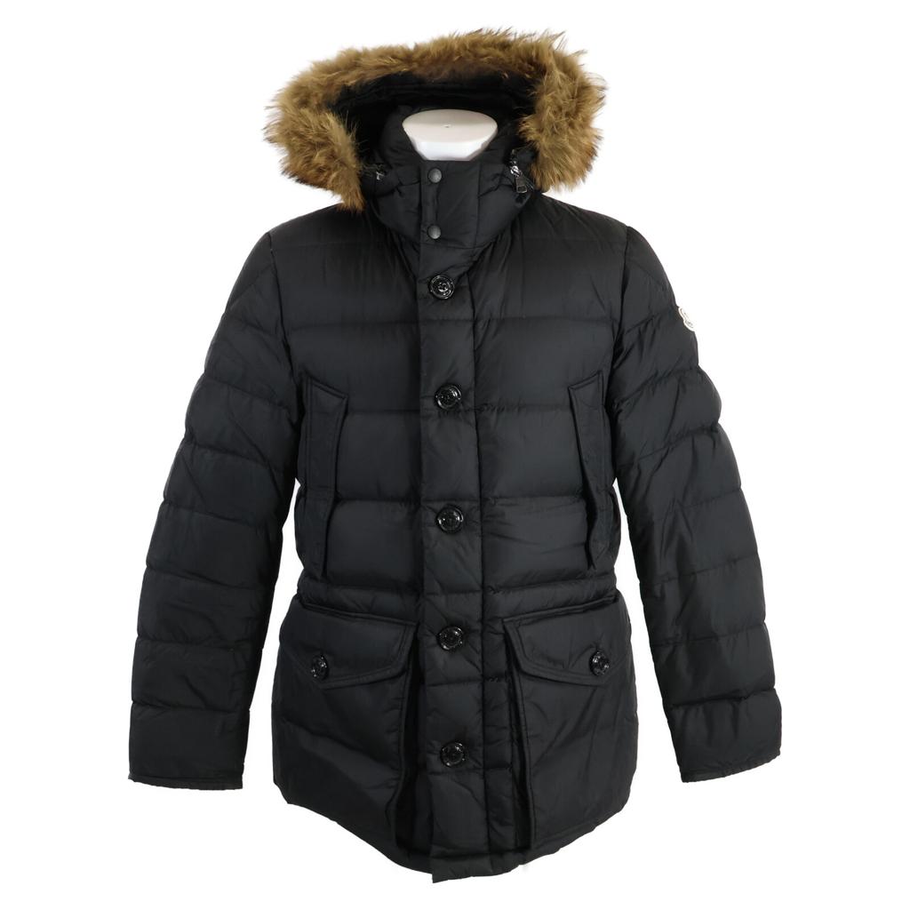 Moncler CLUNY Fur/hooded Down Jacket Jacket 3 blackUsed