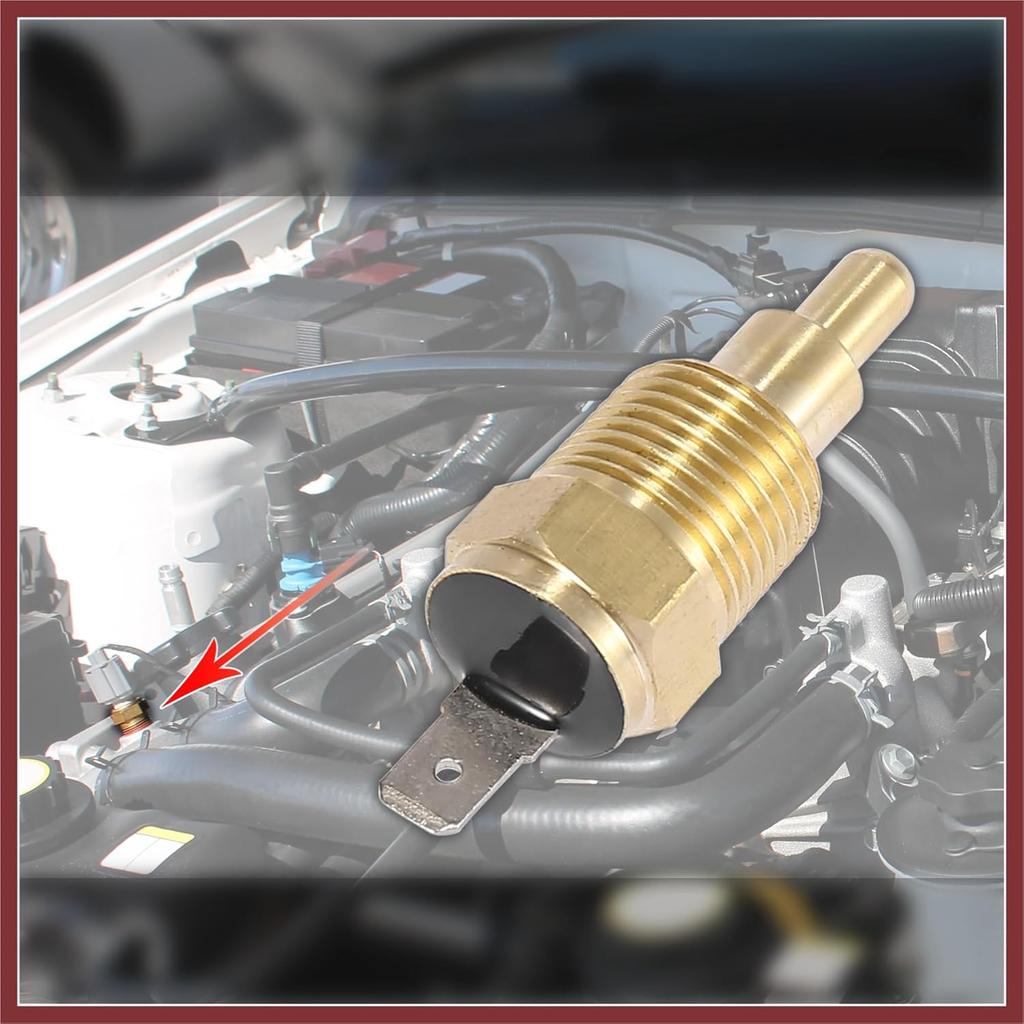 Universal Automotive Radiator Engine Cooling Fan Temperature Thermo Sensor Switch 3/8" NPT 150 Degree on 135 Degree Off Replace Parts