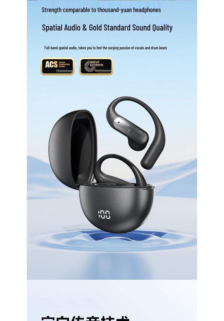 M118 AI Smart Translation Earbuds with Long Battery Life and Display, Semi-in-ear, Ear-hook Bluetooth.