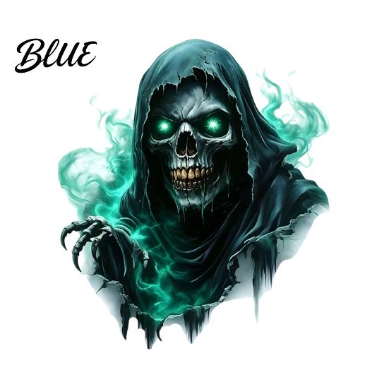 PVC Wall Stickers Halloween Theme Sticker Horror Skull Decal Waterproof Self-adhesive Removable Art Art for Home Living Room Bedroom And