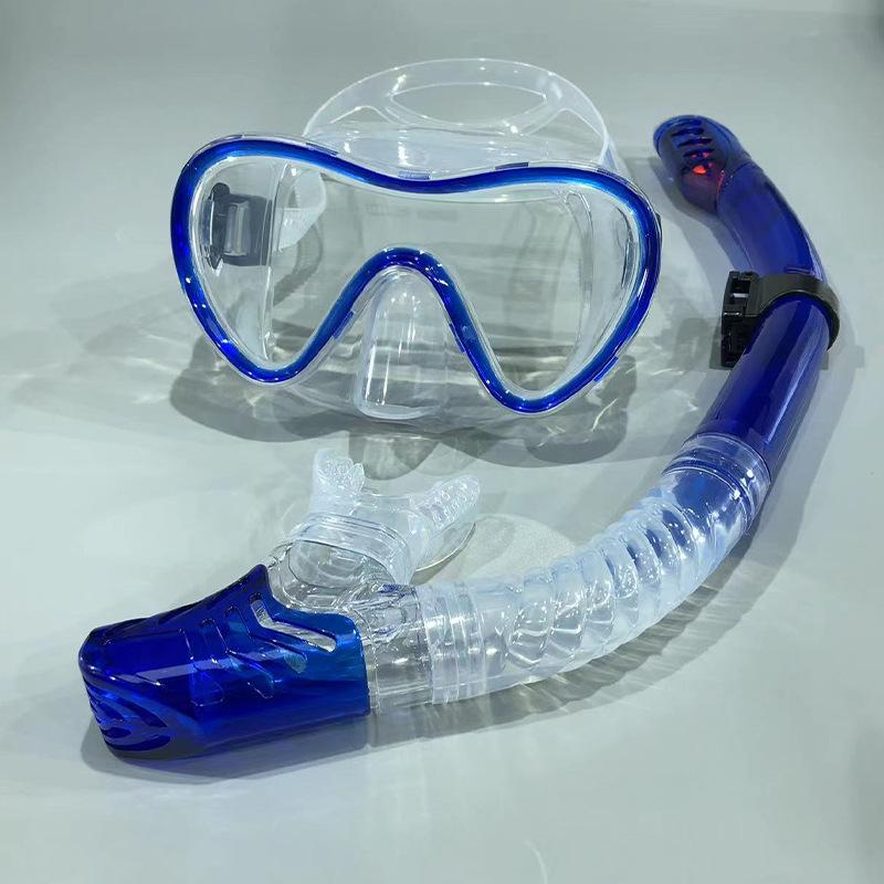 Full Dry Silicone Snorkel Set: Diving Mask, Snorkeling Goggles & Breathing Tube