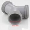 Washing Machine Drain Pipe Tee Joint 3 Way Sink Drain Waste Pipe Connector Kitchen Sewer Pipe Fitting Easy To Install