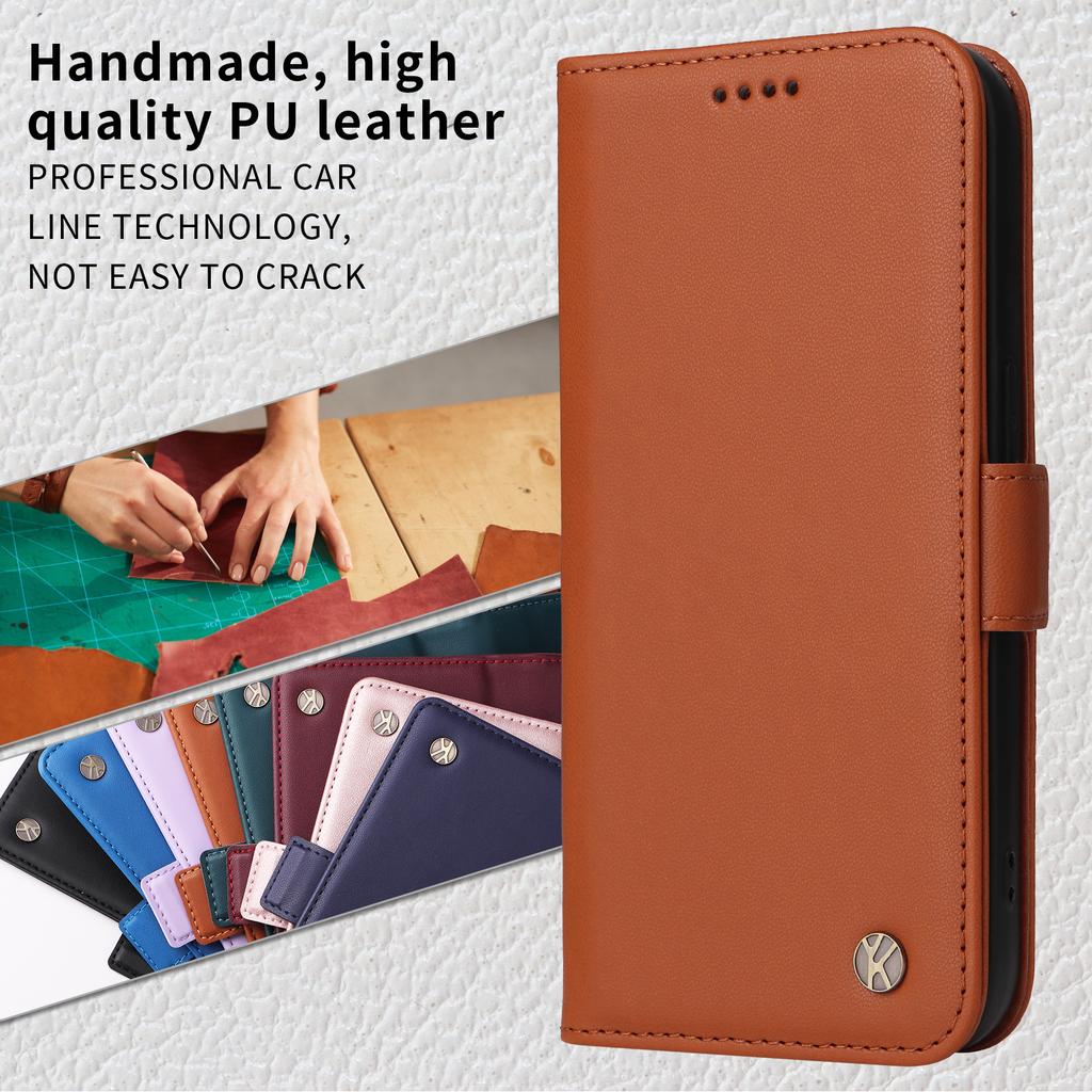 For Oppo Reno14 5G (China)/Oppo Reno14 F 5G/Oppo Reno14 5G (Global) Wallet Phone Case YIKATU YK-003 Leather Stand Cover