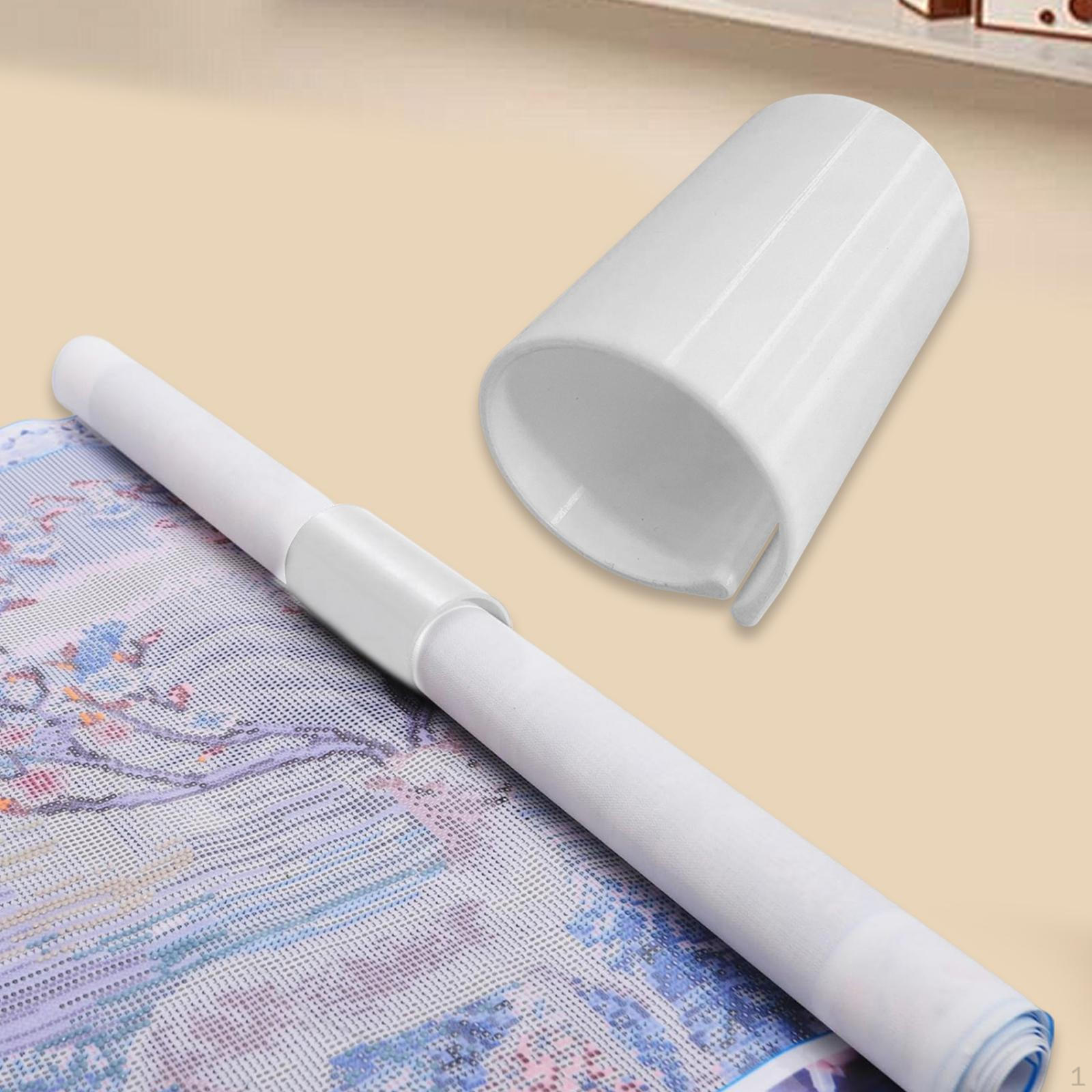 

Держатель рулона холста для алмазной вышивки, органайзер для рукоделия для столешницы, для дома белый