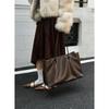 New cowhide tote bag large-capacity shoulder bag commuter leather women's bag simple niche armpit bag