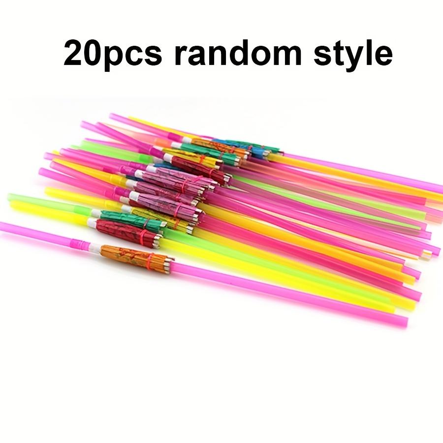 

20/50pcs Umbrella Drinking Straw Tropical Style for Drink Juice Summer Hawaiian Party Supplies Birthday Party Decor JXB