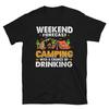 Camping & Drinking Vintage Design Camping Novelty T-Shirt