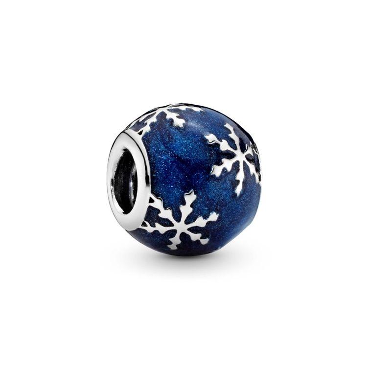 Pandora Blue Winter Joy 925 Silver Charm Women Charm 796357EN63 Box
