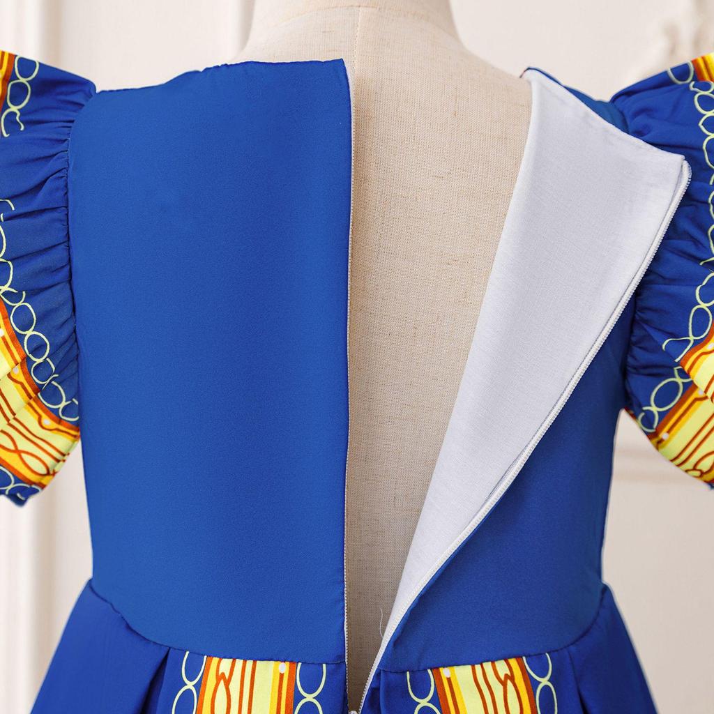 Middle East Cross-Border Pleated Evening Dress for Little Girls - Hot Stamped Princess Party Robe