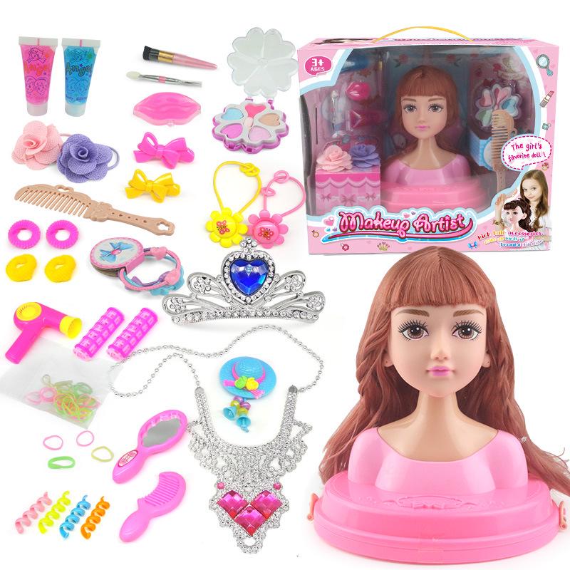 Hair Styling Barbie Doll Set: Half-body Princess Makeup Toy for Girls