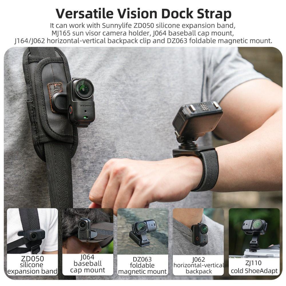 Cinturino da polso magnetico a sgancio rapido Staffa per cinturino a mano per accessori fotocamera DJI Osmo Nano