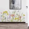 New Nordic  Flowers Wall Stickers for Living Room Bedroom Wall Decor Room Decoration Wall Decals Home Decor